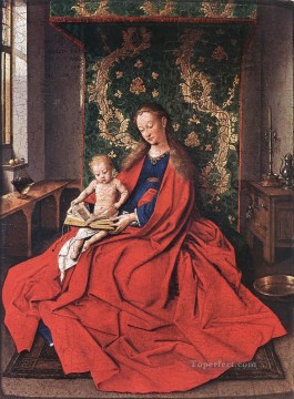 ルネサンスを読む聖母子 ヤン・ファン・エイク Oil Paintings